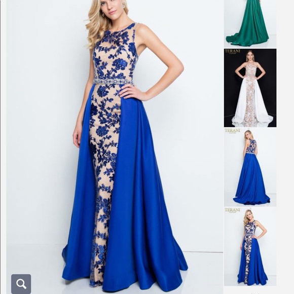 terani couture blue dress